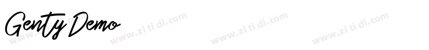 Genty Demo字体转换